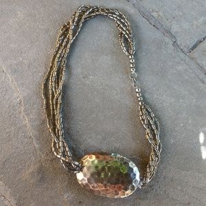 Vintage 1980's Brass Necklace